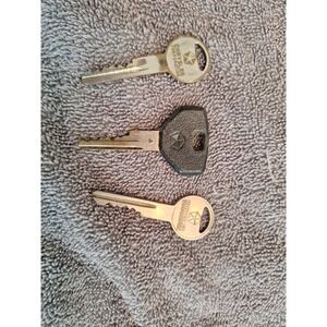 Vintage Chrysler Corporation Keys Pentastar Logo Mopar Dodge Plymouth Set of 3